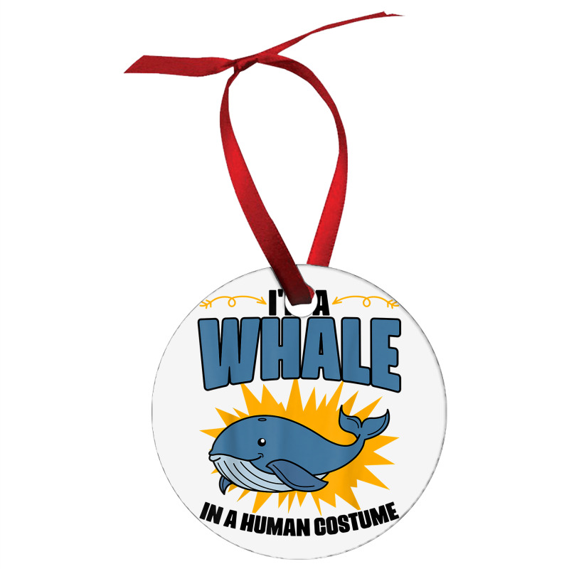 Funny Whale Marine Mammal Animal Sea Life Marine Biologist T Shirt Ornament | Artistshot