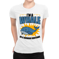 Funny Whale Marine Mammal Animal Sea Life Marine Biologist T Shirt Ladies Fitted T-shirt | Artistshot