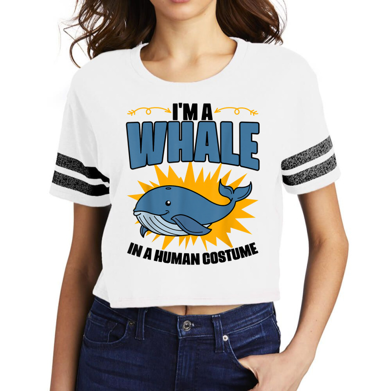 Funny Whale Marine Mammal Animal Sea Life Marine Biologist T Shirt Scorecard Crop Tee by meritzjla | Artistshot