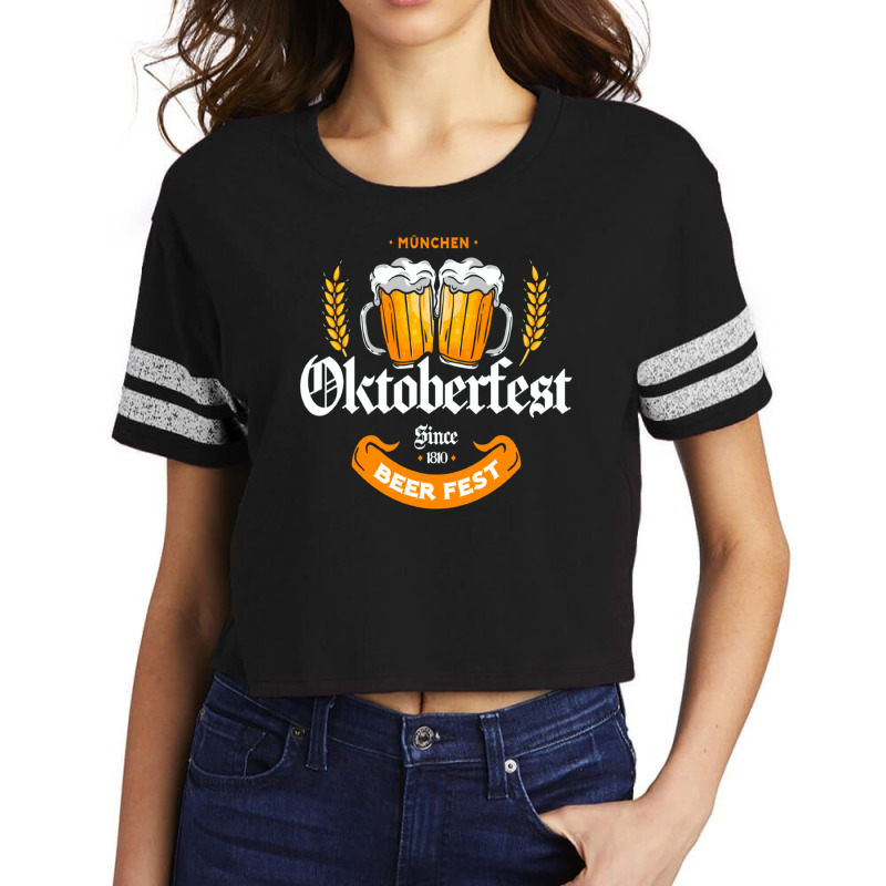 Oktoberfest Germany Beer Fest Scorecard Crop Tee by Min06 | Artistshot