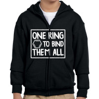 Chemistry Benzene Ring Molecule Bond Youth Zipper Hoodie | Artistshot