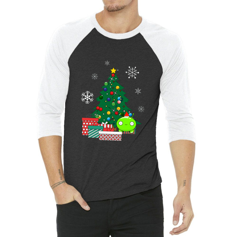 Mooncake Around The Christmas Tree Final Space 3/4 Sleeve Shirt by dominobabuk | Artistshot