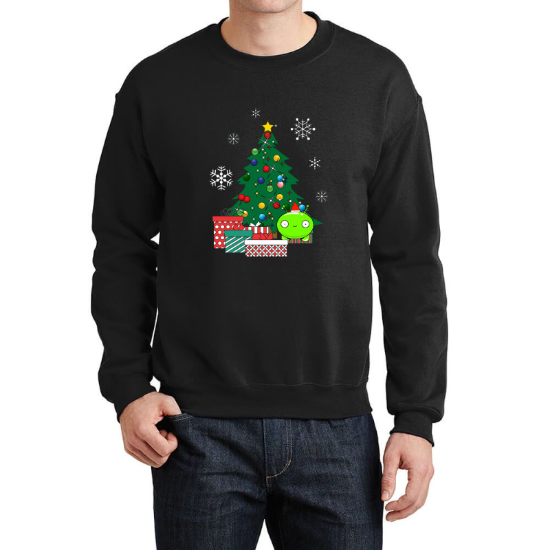 Mooncake Around The Christmas Tree Final Space Crewneck Sweatshirt by dominobabuk | Artistshot