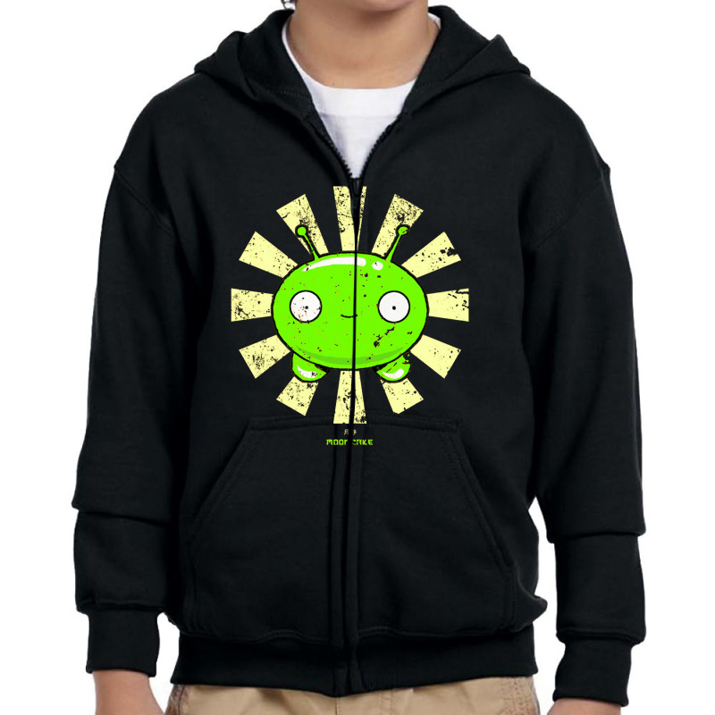 Mooncake Retro Japanese Final Space Youth Zipper Hoodie by dominobabuk | Artistshot