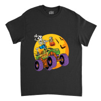 Kids Skeleton Monster Truck Trick Treat Halloween Monster Truck Classic T-shirt | Artistshot