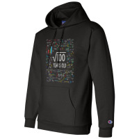 Kids Square Root Of 100 10th Birthday 10 Year Old Gifts Math Bday Champion Hoodie | Artistshot