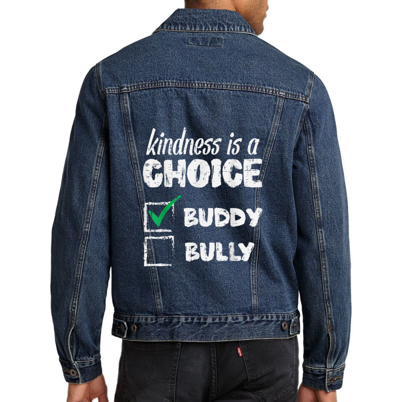 Kindness Is A Choice Orange Anti Bullying Unity Day Kids Men Denim Jacket | Artistshot