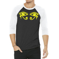 Pharaoh Eye Of Horus Eye Of Ra Ancient Egyptian God 3/4 Sleeve Shirt | Artistshot