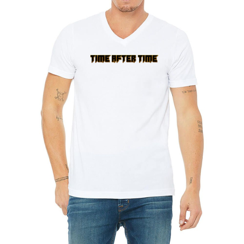 Time After Time A V-Neck Tee by apolitery | Artistshot