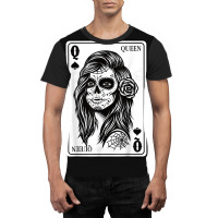 King And Queen Skull - 12 Card Hearts Flush Couple Matching Graphic T-shirt | Artistshot