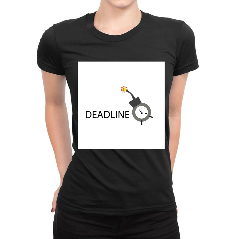 Vector Of Deadline Time. Ladies Fitted T-Shirt by Gambang.design 21 | Artistshot