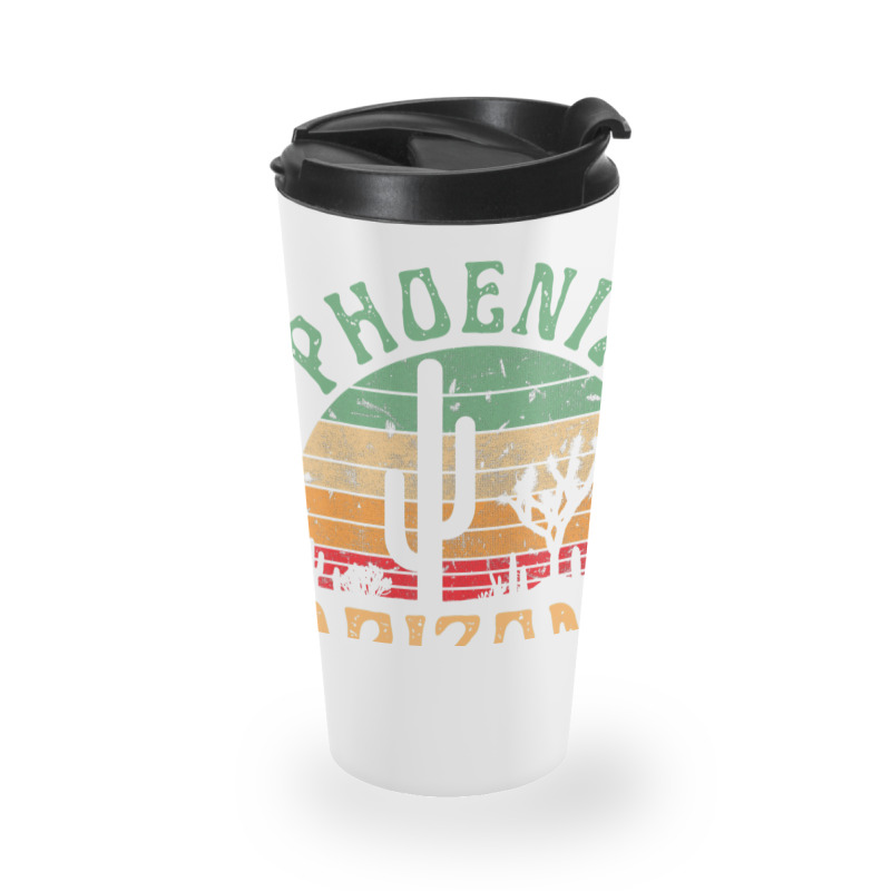 Phoenix Arizona Desert Cactus Retro Sunset Outdoors Retro Travel Mug | Artistshot