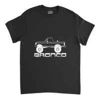 1987 1991 Bronco Side Topless White Print Classic T-shirt | Artistshot