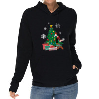 Olive Oyl Around The Christmas Tree Popeye  Olive Oyl Lightweight Hoodie | Artistshot