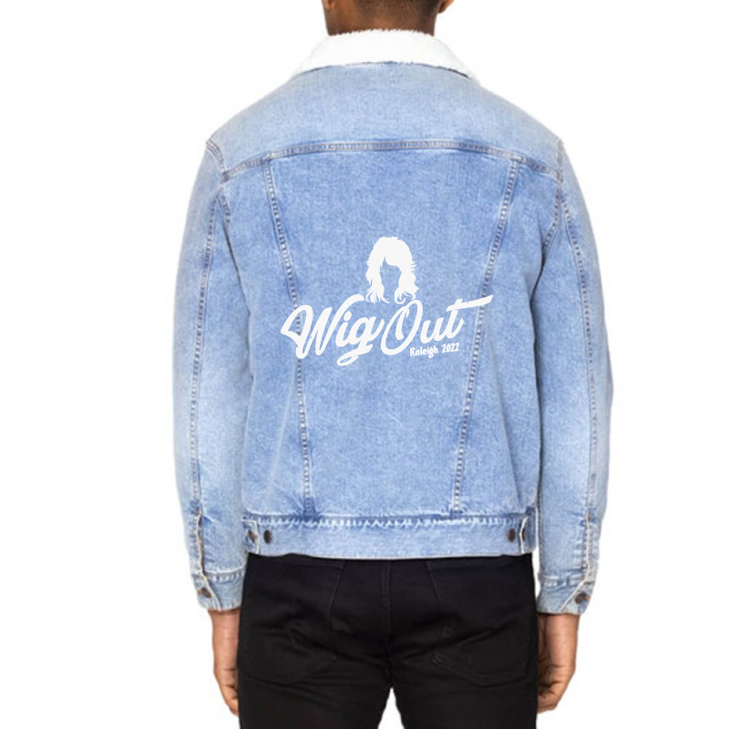 Wig Out Light Blue Unisex Sherpa-Lined Denim Jacket by Irene West | Artistshot