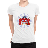 Optimus Prime Retro Japanese Transformers  Optimus Prime Ladies Fitted T-shirt | Artistshot