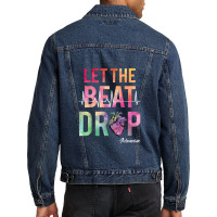 Let The Beat Drop Adenosine  Funny Nurses Gift Shirt Men Denim Jacket | Artistshot