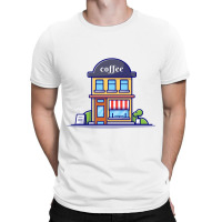 Coffee Shop Cartoon T-shirt | Artistshot