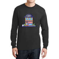 Coffee Shop Cartoon Long Sleeve Shirts | Artistshot