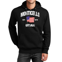 Monticello Utah Ut Usa Stars & Stripes Vintage Style Unisex Hoodie | Artistshot