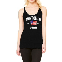 Monticello Utah Ut Usa Stars & Stripes Vintage Style Racerback Tank | Artistshot