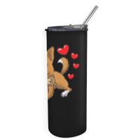 Bedouin Sheepdog T  Shirt Canaan Dog With Stuffed Animal And Hearts T Skinny Tumbler | Artistshot