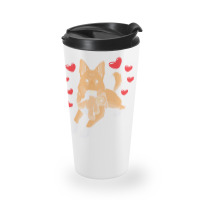 Bedouin Sheepdog T  Shirt Canaan Dog With Stuffed Animal And Hearts T Travel Mug | Artistshot