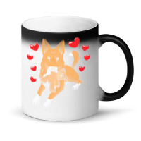 Bedouin Sheepdog T  Shirt Canaan Dog With Stuffed Animal And Hearts T Magic Mug | Artistshot