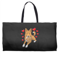 Bedouin Sheepdog T  Shirt Canaan Dog With Stuffed Animal And Hearts T Weekender Totes | Artistshot