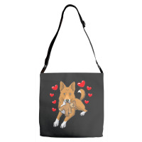 Bedouin Sheepdog T  Shirt Canaan Dog With Stuffed Animal And Hearts T Adjustable Strap Totes | Artistshot