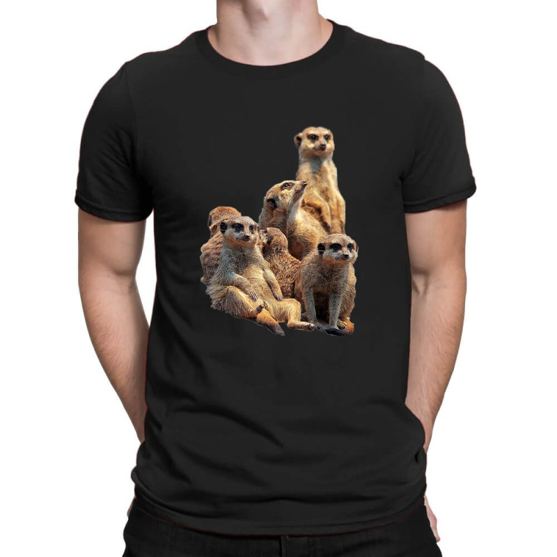 Lettertrunk Meerkat Family In The Kalahari Desert T-shirt | Artistshot