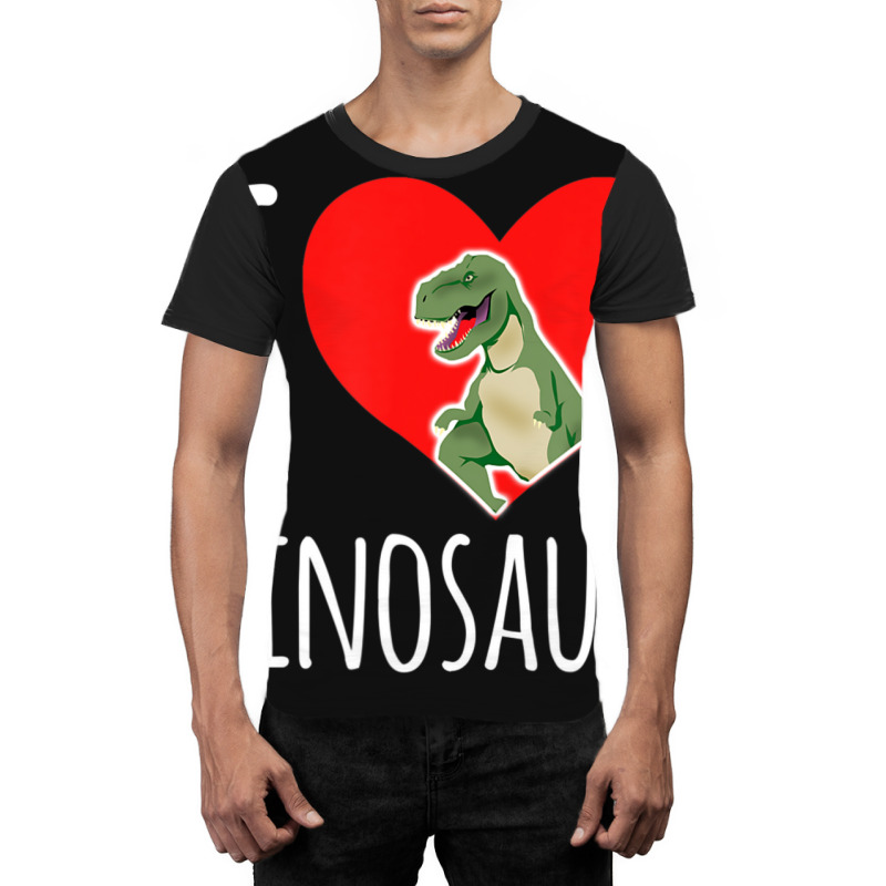 Dinosaur I Love Dinosaurs T-rex Graphic T-shirt by degreesgunner | Artistshot