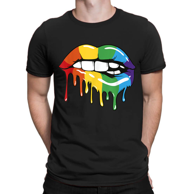 Lgbt Rainbow Lip Pro Gay Pride Month Lgbtq T-shirt | Artistshot