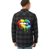 Lgbt Rainbow Lip Pro Gay Pride Month Lgbtq Flannel Shirt | Artistshot