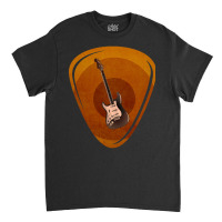 Vintage Guitar Pick Guitarist Lover Instrument Electric Bass Classic T-shirt | Artistshot