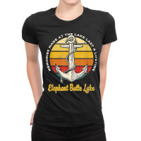 Memories At Elephant Butte Lake Last A Lifetime Camping Ladies Fitted T-shirt | Artistshot