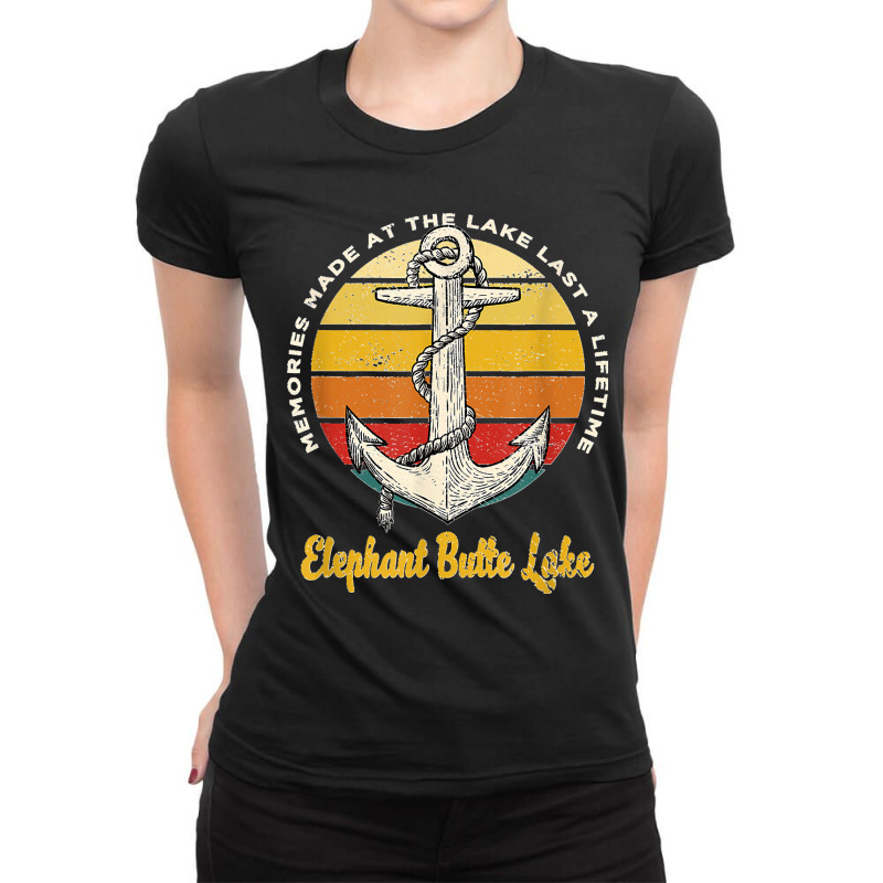 Memories At Elephant Butte Lake Last A Lifetime Camping Ladies Fitted T-Shirt by ISAIASSANTIAGO | Artistshot