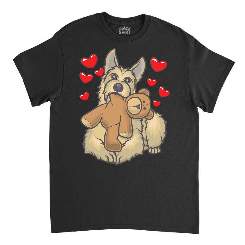 Berger Picard T  Shirt Berger Picard Dog With Hearts T  Shirt Classic T-shirt by theodora67935 | Artistshot