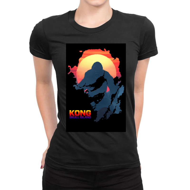 Kong Skull Island Ladies Fitted T-Shirt by nampans | Artistshot