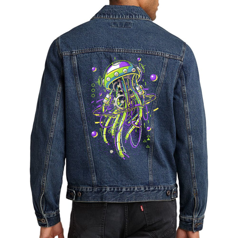 Jellyfish T  Shirt Machine Jellyfish T  Shirt Men Denim Jacket | Artistshot