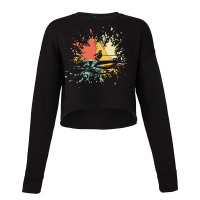 Water Skiing T  Shirt W A T E R S K I I N G I N K S P L A S H T  Shirt Cropped Sweater | Artistshot