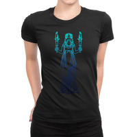 Blue Flame Goddess Hekate Ladies Fitted T-shirt | Artistshot