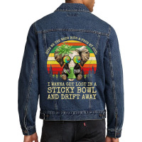 Cool Elephant Smoking Weed Bong Marijuana Cannabis Stoner Men Denim Jacket | Artistshot