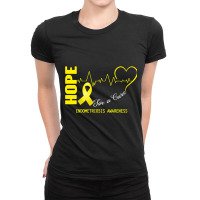 Hope For A Cure Endometriosis Awareness Support Endometriosis Warrior Ladies Fitted T-shirt | Artistshot