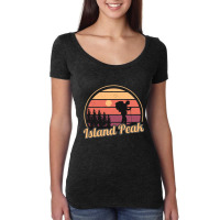 Island Peak Camping Women's Triblend Scoop T-shirt | Artistshot