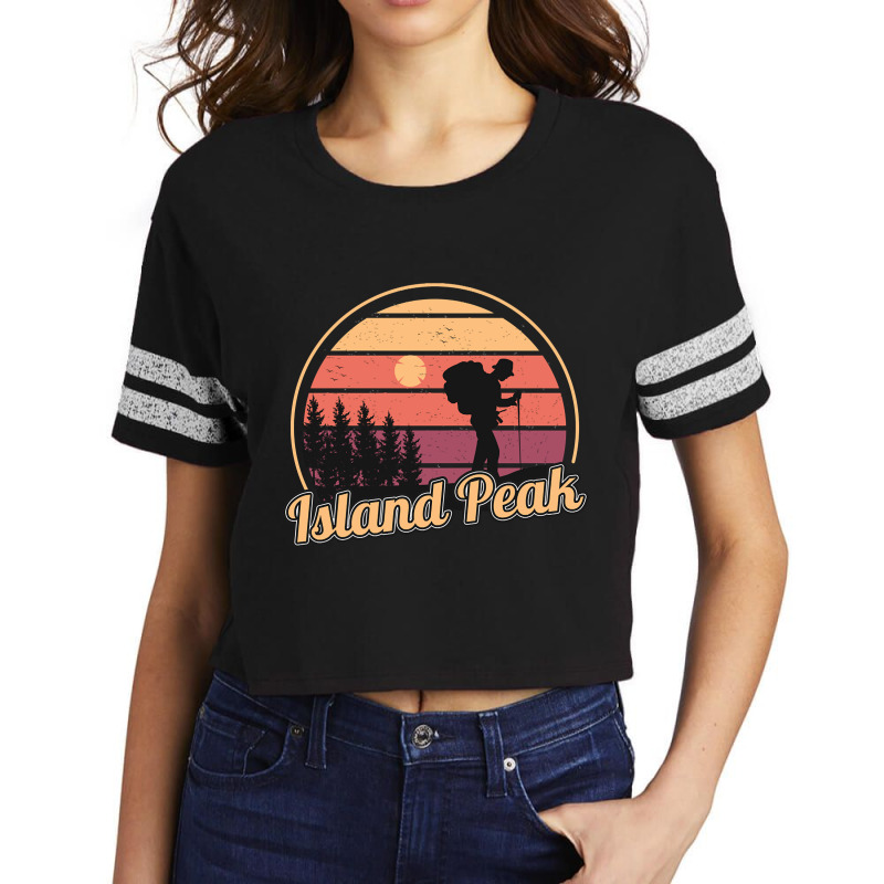 Island Peak Camping Scorecard Crop Tee by Jankonen637 | Artistshot