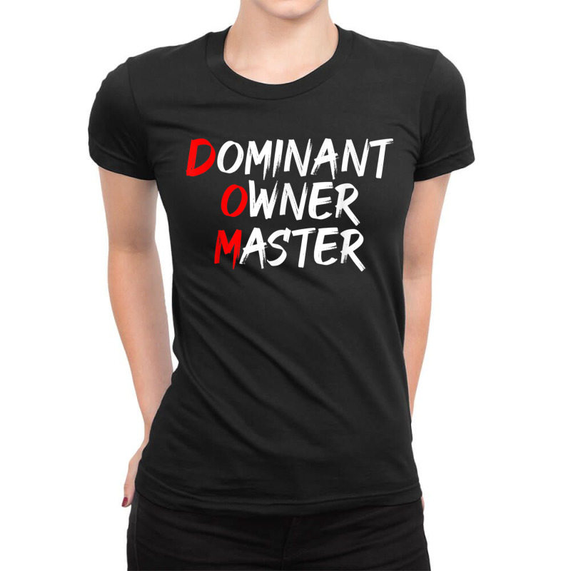 Dominant Owner Master  Secret Bdsm Sex Names Gift Ladies Fitted T-Shirt by AmandaGoodrich | Artistshot