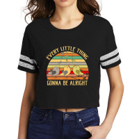 Every Little Thing Is Gonna Be Alright Bird Scorecard Crop Tee | Artistshot