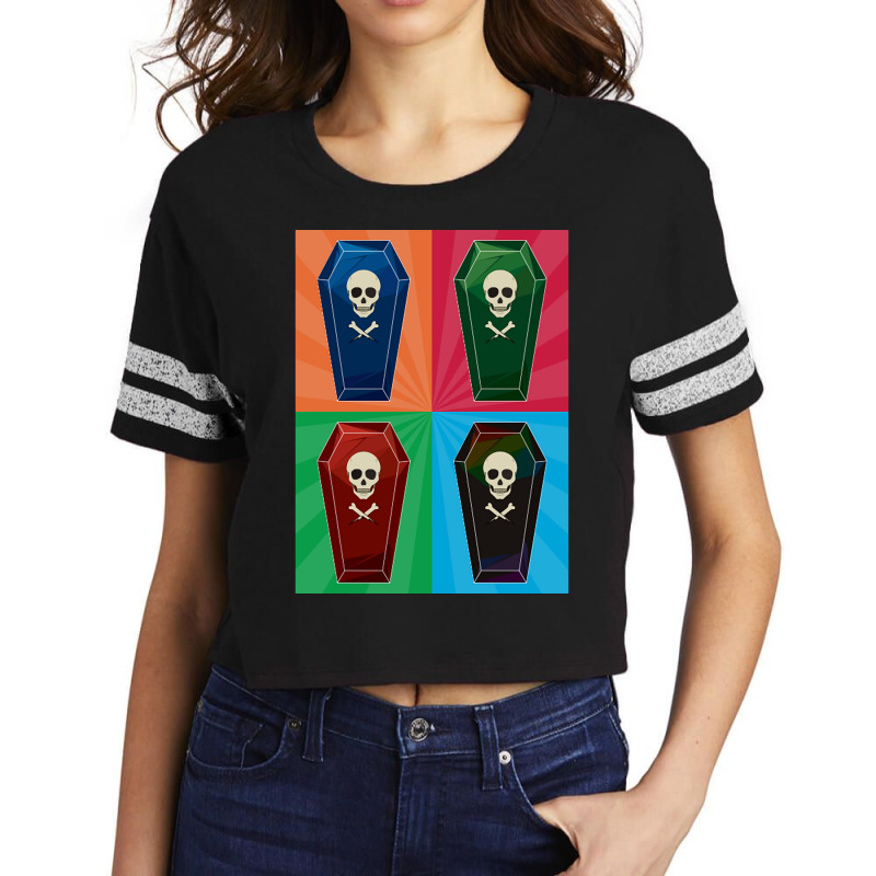 Pop Art Coffins Scorecard Crop Tee by seifertmurryq3jmxs | Artistshot