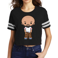 Cute Lgbtq Gay Latin Hispanic Bald Beard Male Fun Rainbow Pocket Gay-b Scorecard Crop Tee | Artistshot